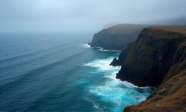 Serene coastline near Kilwinning, UK representing mental clarity and calm leadership